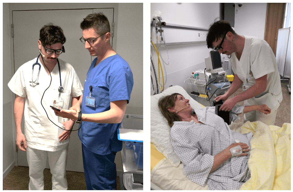 Preparation and simulation with eye-tracking glasses